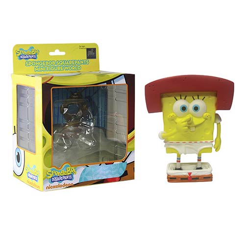 SpongeBob SquarePants Karate SpongeBob in Underwear Mini-Figure World Series 4 Mini-Figure